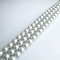 Намистини на нитці, Майорка білий, 10 мм