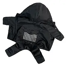 Комбінезон - дощовик 32 см (об'єм до 42см) Кишеня чорний розм 4 для собак S