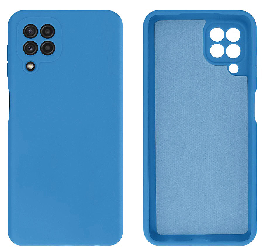 Чохол Silicone case Camera Protective для Samsung A22 4G (16) синій Blue