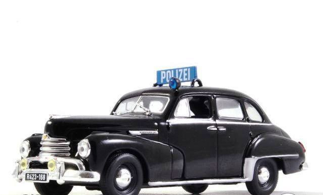 Поліцейські Машини Світу №68 Opel Capitan 1951 | Колекційна модель 1:43 | DeAgostini, фото 1