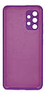 Чохол Silicone case Camera Protective для Samsung A23 (14) фіолетовий Purple, фото 3