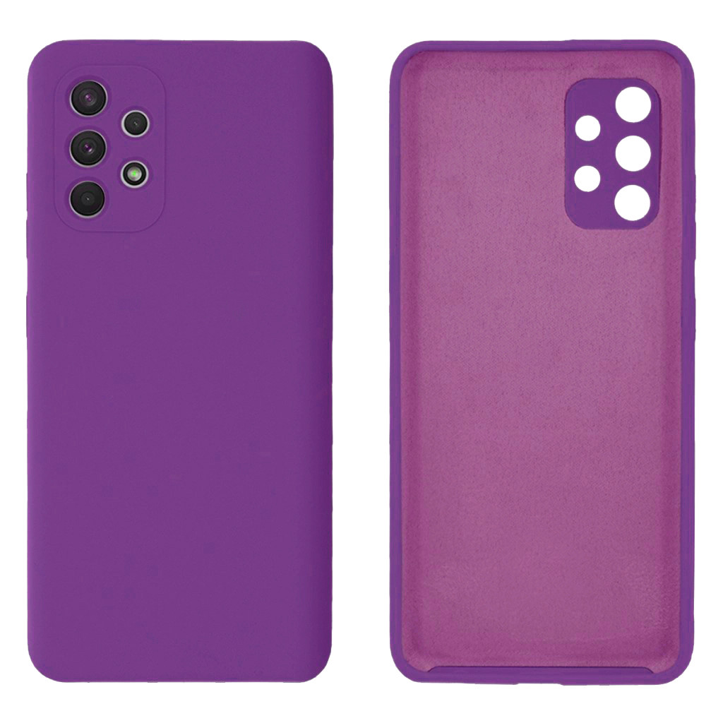 Чохол Silicone case Camera Protective для Samsung A23 (14) фіолетовий Purple, фото 1