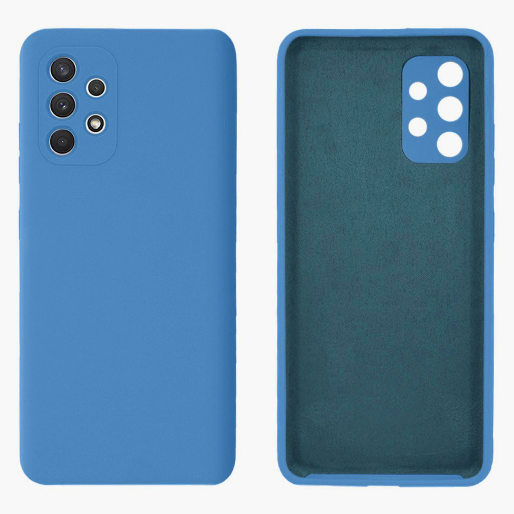 Чохол Silicone case Camera Protective для Samsung A23 (16) синій Blue