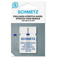 Голки універсальні 130/705 H-S ZWI SMS 2.5/75 twin stretch