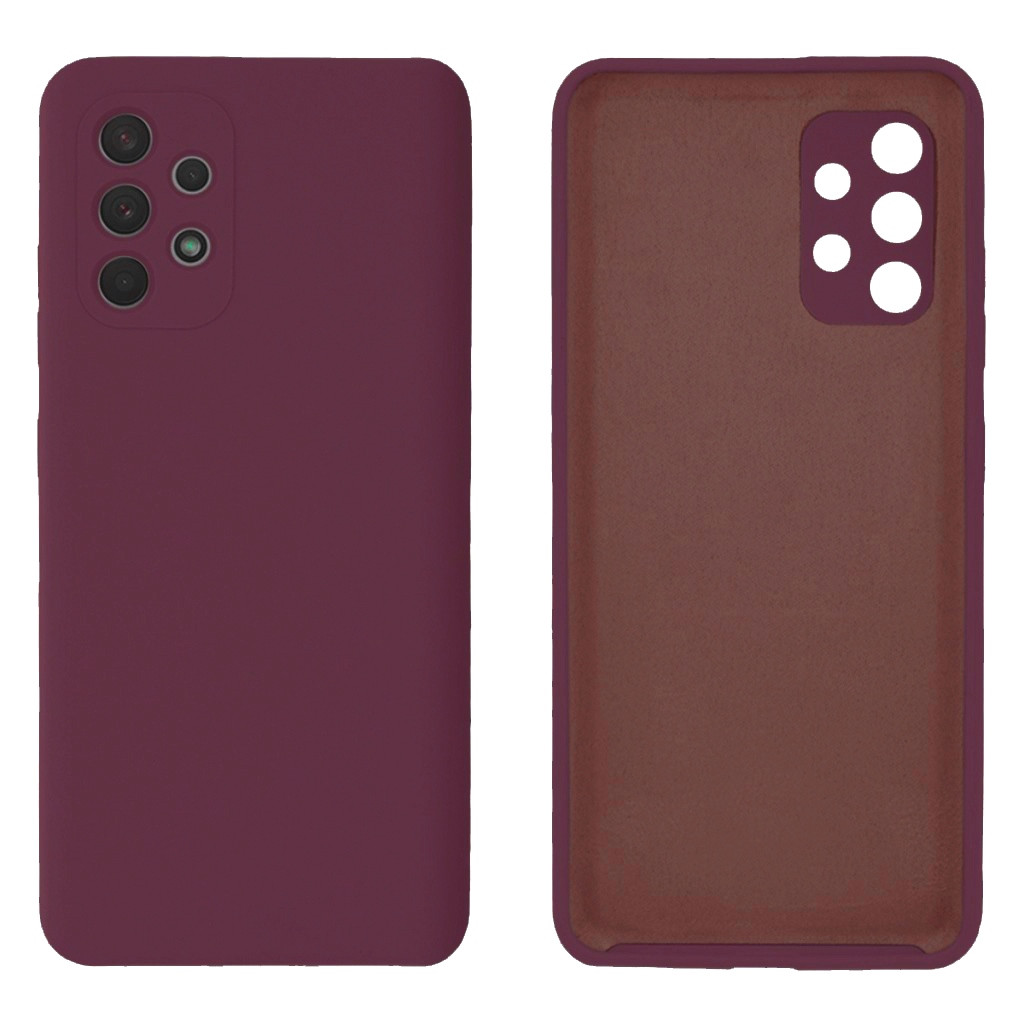 Чохол Silicone case Camera Protective для Samsung A23 (23) марсала Marsala