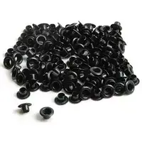 Люверси (Заклепки) 5,5 мм, чорні (1000 шт.)