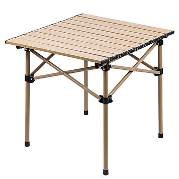 Стіл для пікніка складаний 50 x 53 x 50 см бежевий HPS5