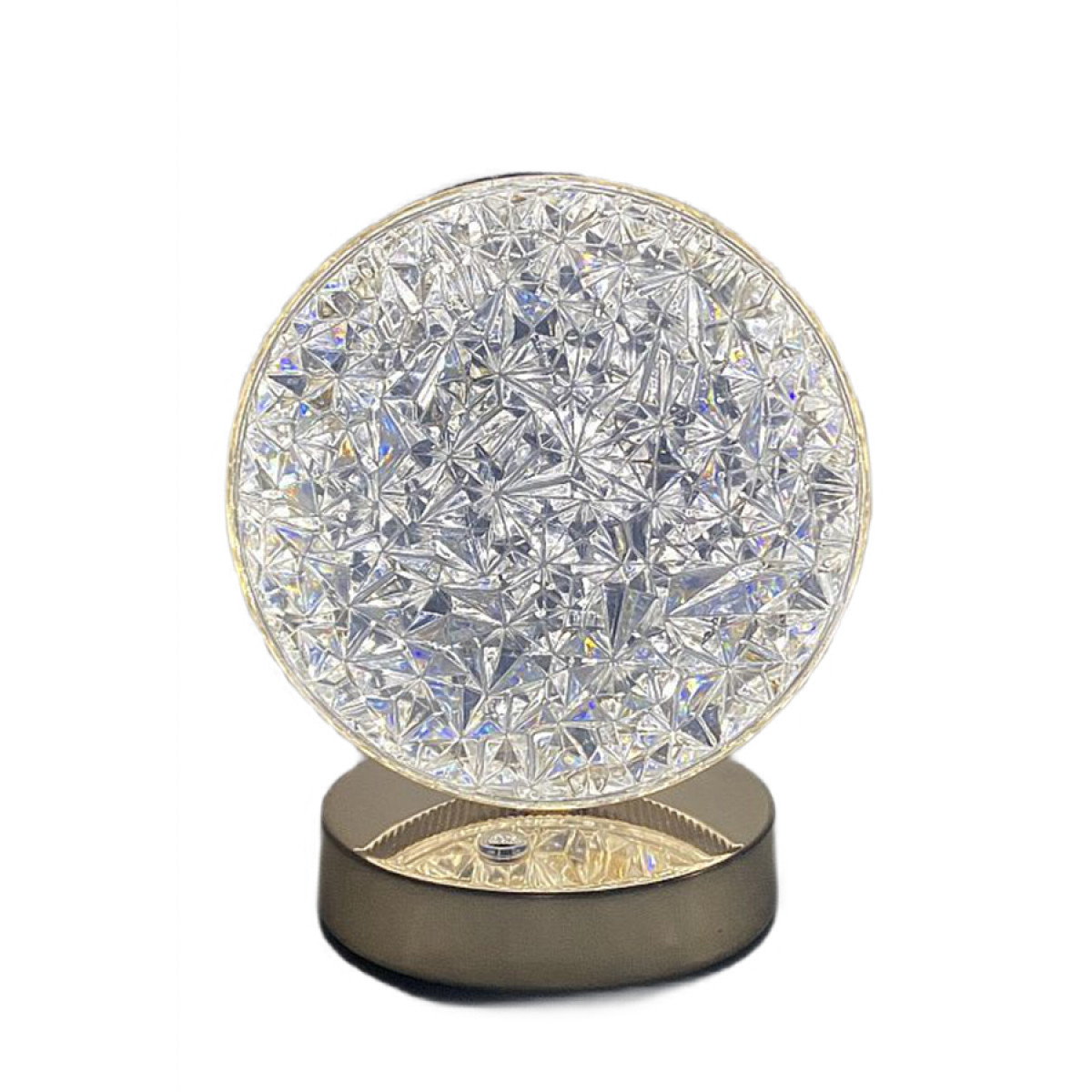 Світлодіодний нічник акумуляторний сенсорний 3D Кристал, фото 1