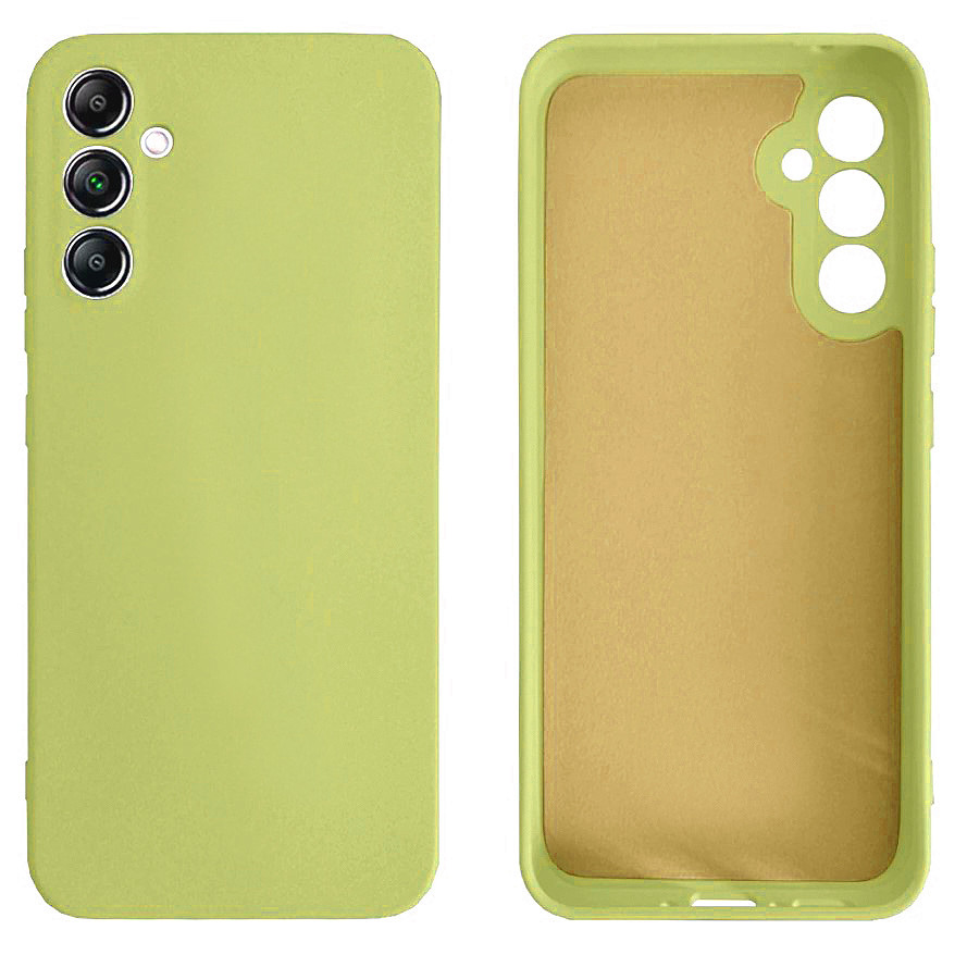 Чохол Silicone case Camera Protective для Samsung A24 (06) лимонний Flash, фото 1