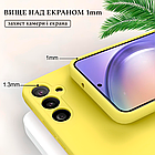 Чохол Silicone case Camera Protective для Samsung A24 (06) лимонний Flash, фото 4