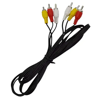 Кабель тюльпан 3RCA на 3RCA AV 5м, фото 3