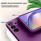 Чохол Silicone case Camera Protective для Samsung A24 (14) фіолетовий Purple, фото 6