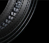 Ремінь чоловічий класичний шкіряний із пряжкою автомат, фото 8