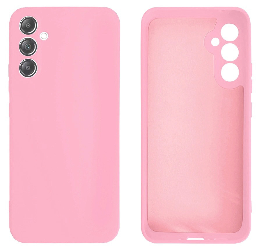 Чохол Silicone case Camera Protective для Samsung S23FE (17) рожевий Light Pink