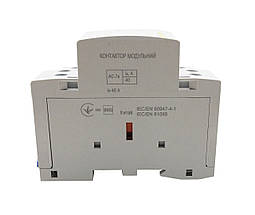 Контактор модульний КМ-2-40-20 40А 230AC 2NO 2р 2мод. Ny95503823, фото 3