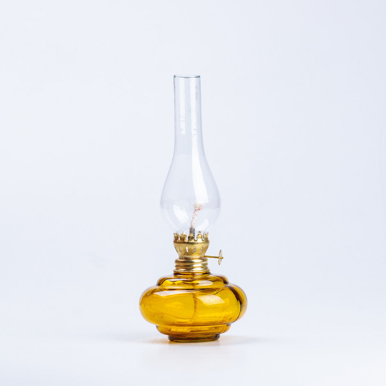 Гасова лампа світильник зі скла маленька Жовтий - фото 1 - id-p2319212973