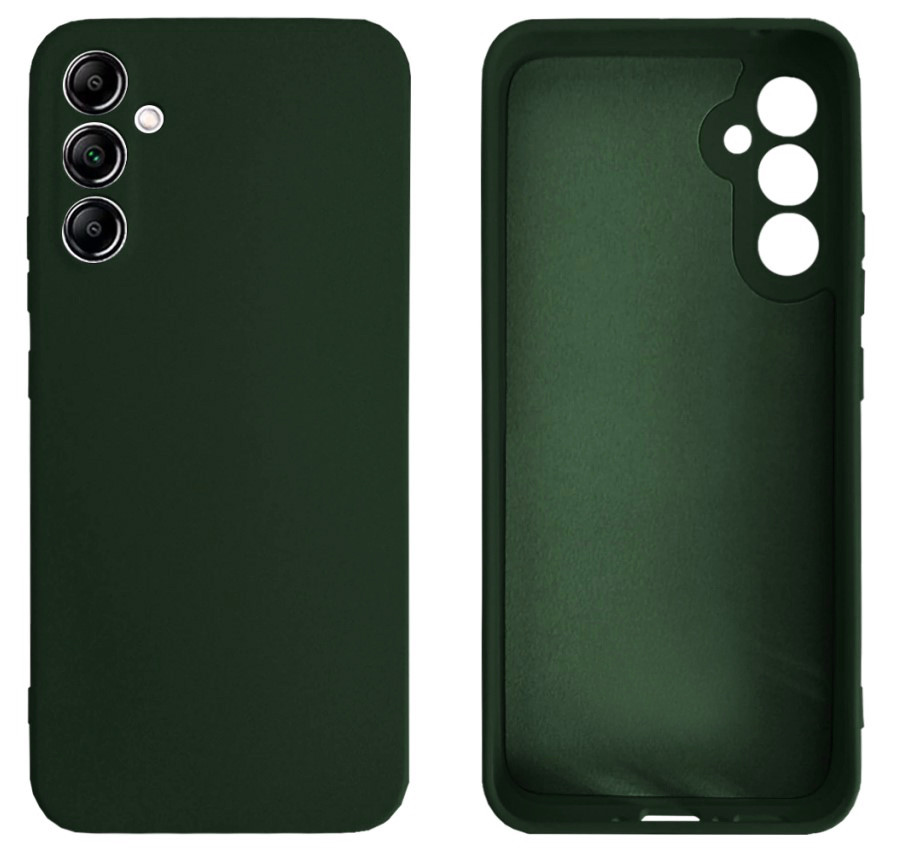 Чохол Silicone case Camera Protective для Samsung A24 (22) темно-зелений Forest Green