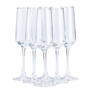 Келихи для шампанського на високій ніжці 6 шт HP564