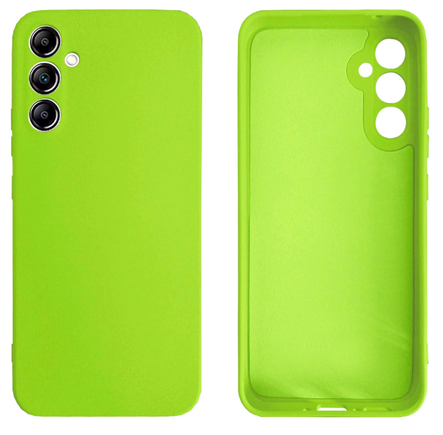 Чохол Silicone case Camera Protective для Samsung A24 (27) яскраво зелений Neon green
