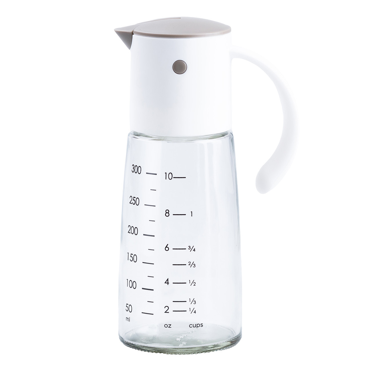 Пляшка дозатор для олії та оцту 300 мл з носиком і мірною шкалою Сірий HP16297W, фото 1