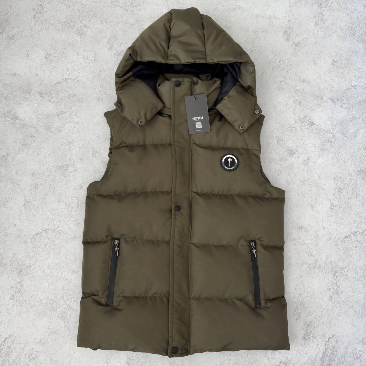 Чоловіча жилетка-безрукавка Trapstar з капюшоном демісезонна жилет повсякденний модний спортивний молодіжний