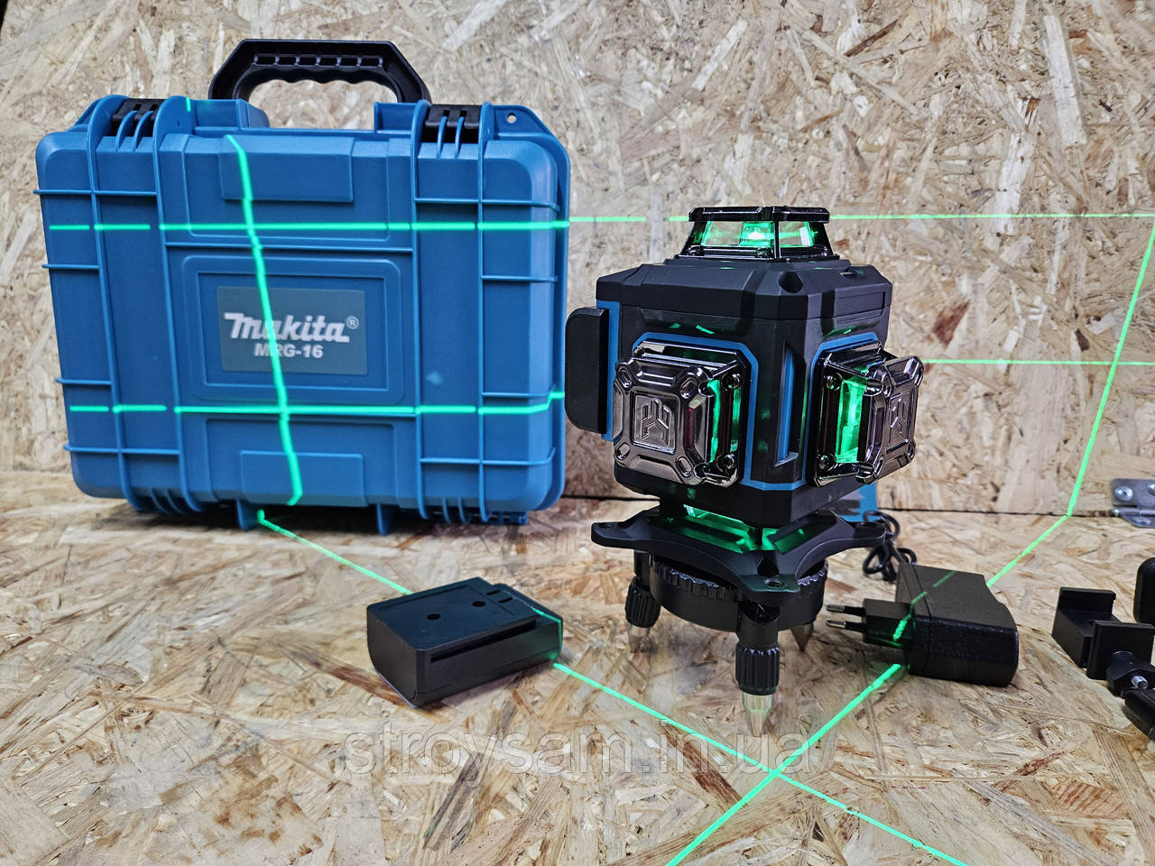 Лазерний рівень, купити лазерний рівень, лазерний рівень 4d 360 Макіта, фото 1