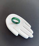 Оніксовий агат кільце цільне. Кільце з натурального агату. Розмір 17,5. Індія., фото 3