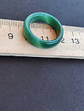 Оніксовий агат кільце цільне. Кільце з натурального агату. Розмір 17,5. Індія., фото 5