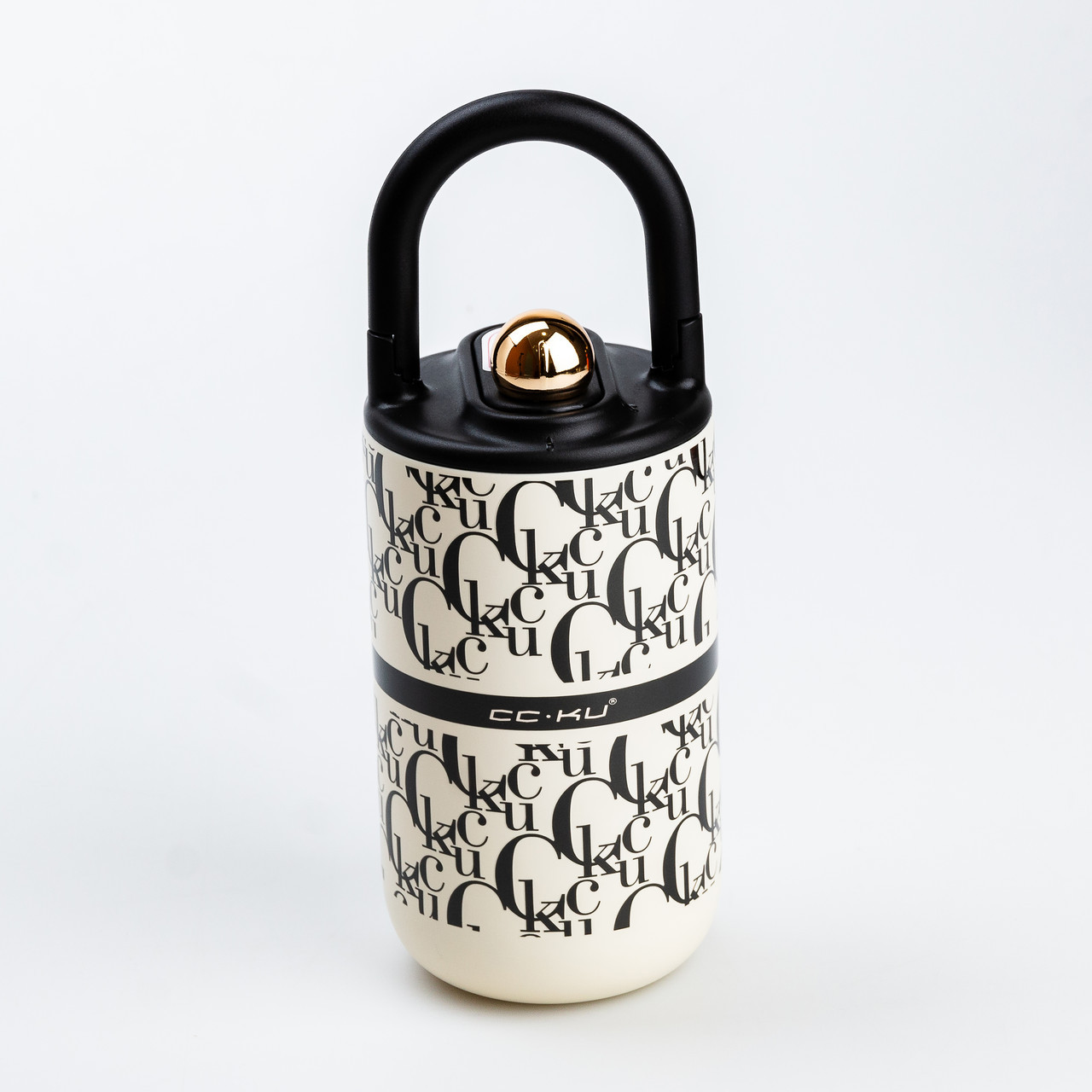 Термокружка з ручкою 400 мл металева Біла - фото 1 - id-p2319215023