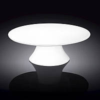 Тортівниця порцелянова на ніжці кругла Wilmax 30 см біла WL-996130/A