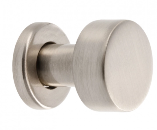 Ручка кнопка GTV RING D26 mm Шліфована сталь, фото 1