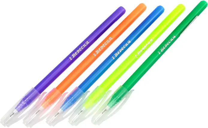 Ручка масляна 1 ВЕРЕСНЯ "Radium", 0.6 мм, синя, фото 1