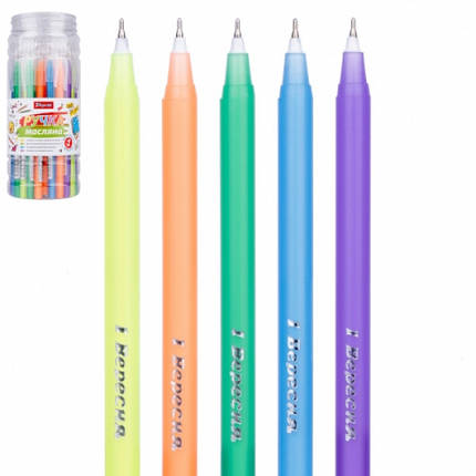 Ручка масляна 1 ВЕРЕСНЯ "Radium", 0.6 мм, синя, фото 2