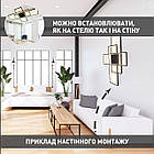 Cвітлодіодна люстра 110 Вт з пультом і мобільним додатком регулювання яскравості колір каркасу чорний ESL-21573, фото 8