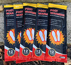 Одноразова хімічна грілка для ніг Foot Warmers, устілки з підігрівом одноразові, термоустілки у взуття