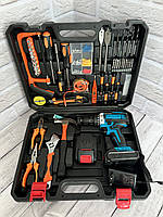 Акумуляторний дриль-шурупокрут із набором інструменту, фото 2