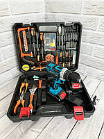 Акумуляторний дриль-шурупокрут із набором інструменту, фото 7