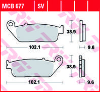 Тормозные колодки TRW / LUCAS MCB677