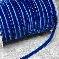 Стрічка велюрова 0,6 см , темно-синій, метр, Темно-синій