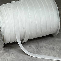 Стрічка велюр 0,6 см, білий, метр, Білий