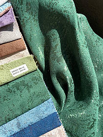 Штора мрамор софт - зелений.