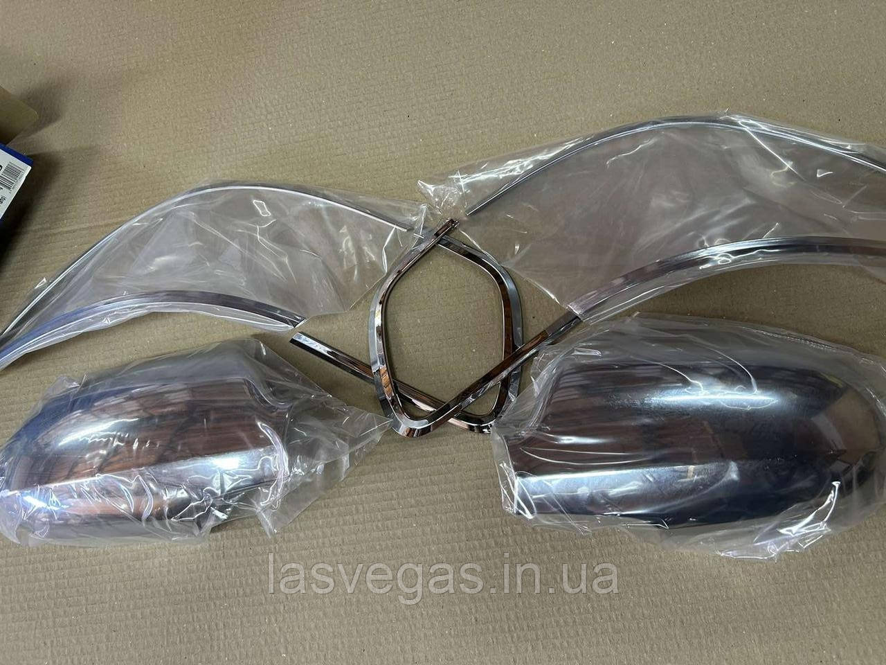 Хром накладки на стопи+дзеркала Hyundai Elantra HD 2006-2011(Cromax / Південна Корея)