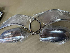 Хром накладки на стопи+дзеркала Hyundai Elantra HD 2006-2011(Cromax / Південна Корея)