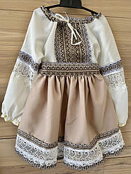 Вишитий костюм для дівчинки,  вишиванка дитяча, розмір 6 зріст 130 см