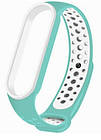 Браслет Mi Band 5\6\7 Sport Light Blue\White