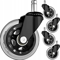 Безшумні роликові колеса для офісного крісла, стільця Malatec 22077