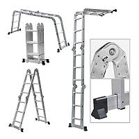 Лестница - трансформер 4х3 Multi алюминиевая (раскладная)