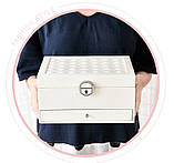 Скринька для прикрас 22.5x18x11.8cm біла, фото 5