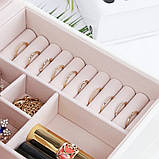 Скринька для прикрас 22.5x18x11.8cm біла, фото 6