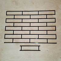 Набір трафаретів багаторазовий для штукатурки Цегла 722х472х3 мм tdsn-1.1Е